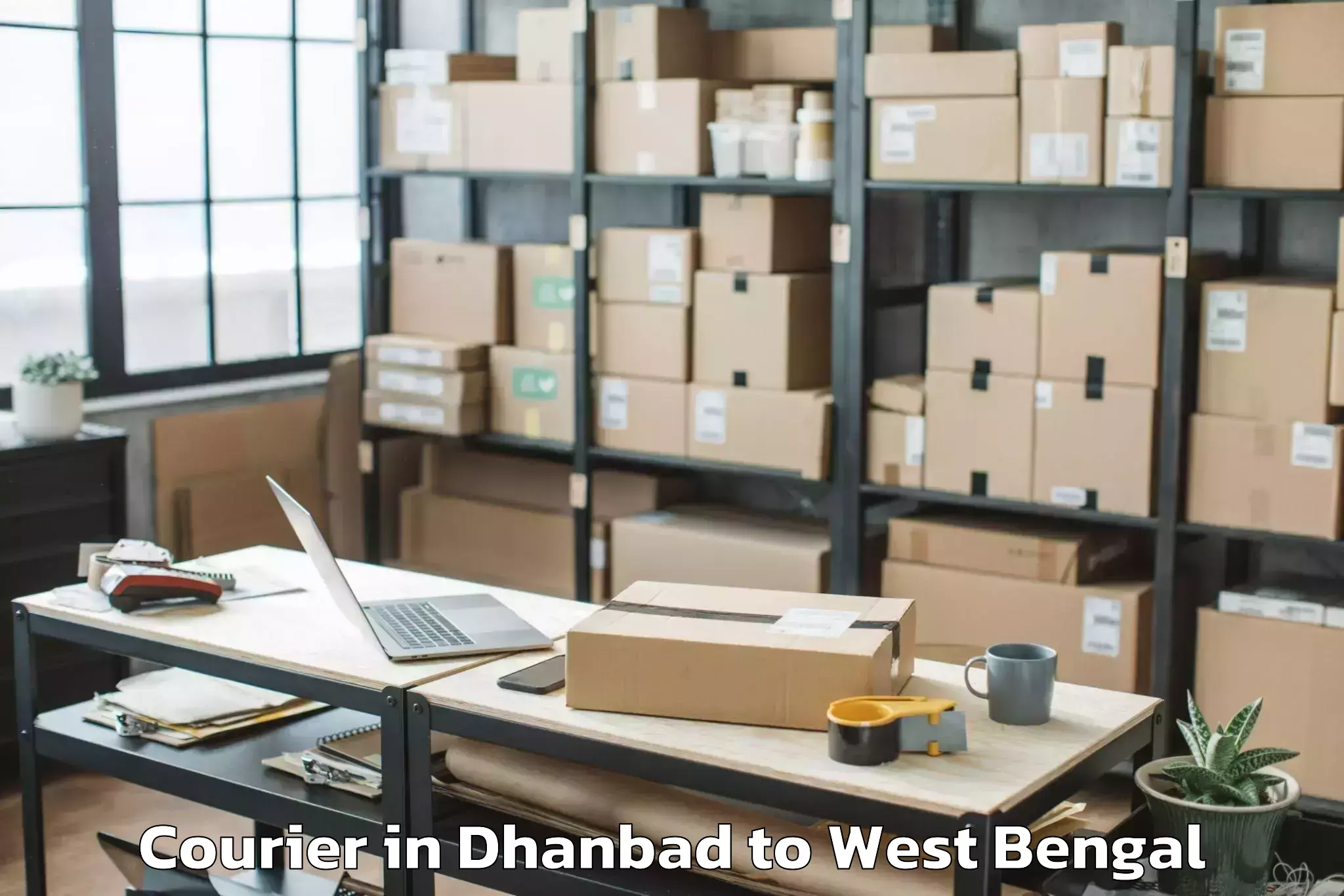 Easy Dhanbad to Halisahar Courier Booking